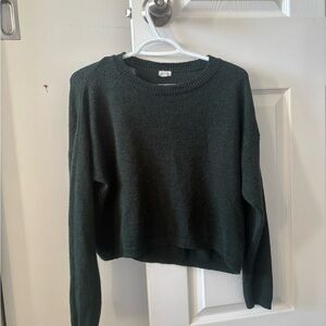 Garage Forest Green Crew Neck Sweater